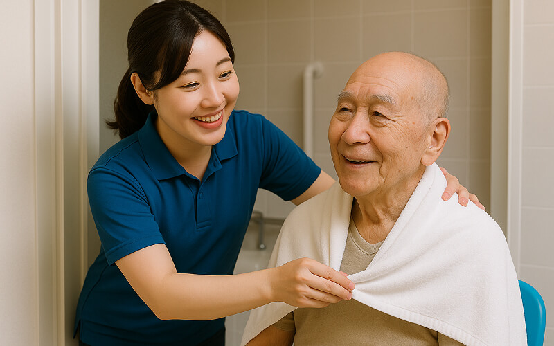 入浴介助の様子